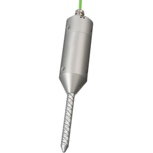 Hochsensible Bohrloch-Sensoren mit Erdspiess zur Vibrations- und Erschütterungsanalyse im Einsatz 