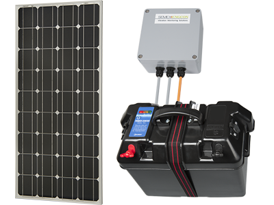 MENHIR Messsystem – Echtzeit-Erfassung von Erschütterungen für Bau- und Umweltüberwachung - Solarpanel